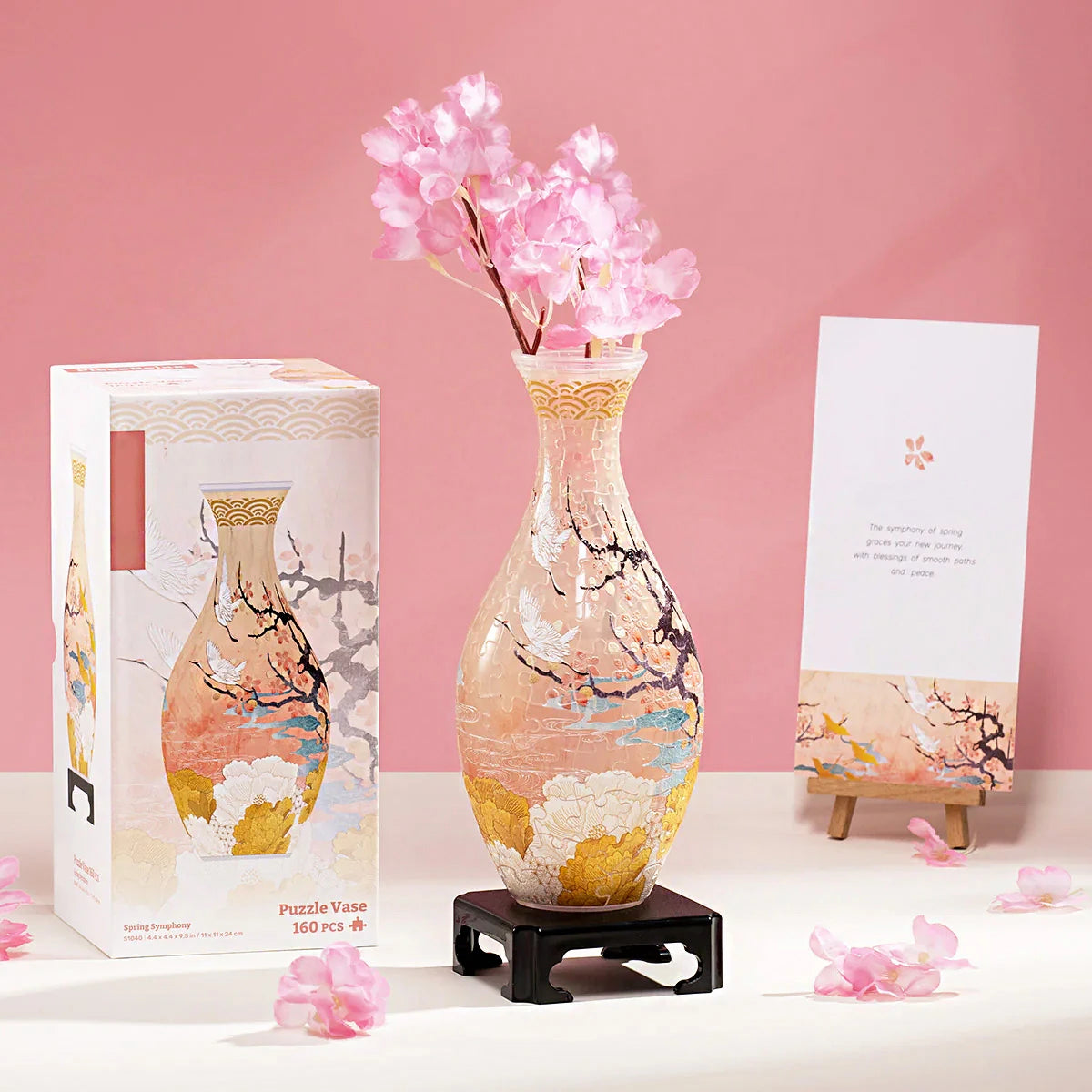 3D Puzzle Vase – Suitable for Real Flowers