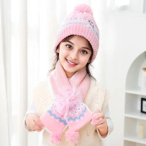 Elsa's Cozy Trio: Hat, Scarf, and Gloves