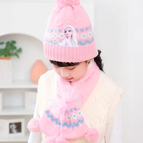 Elsa's Cozy Trio: Hat, Scarf, and Gloves