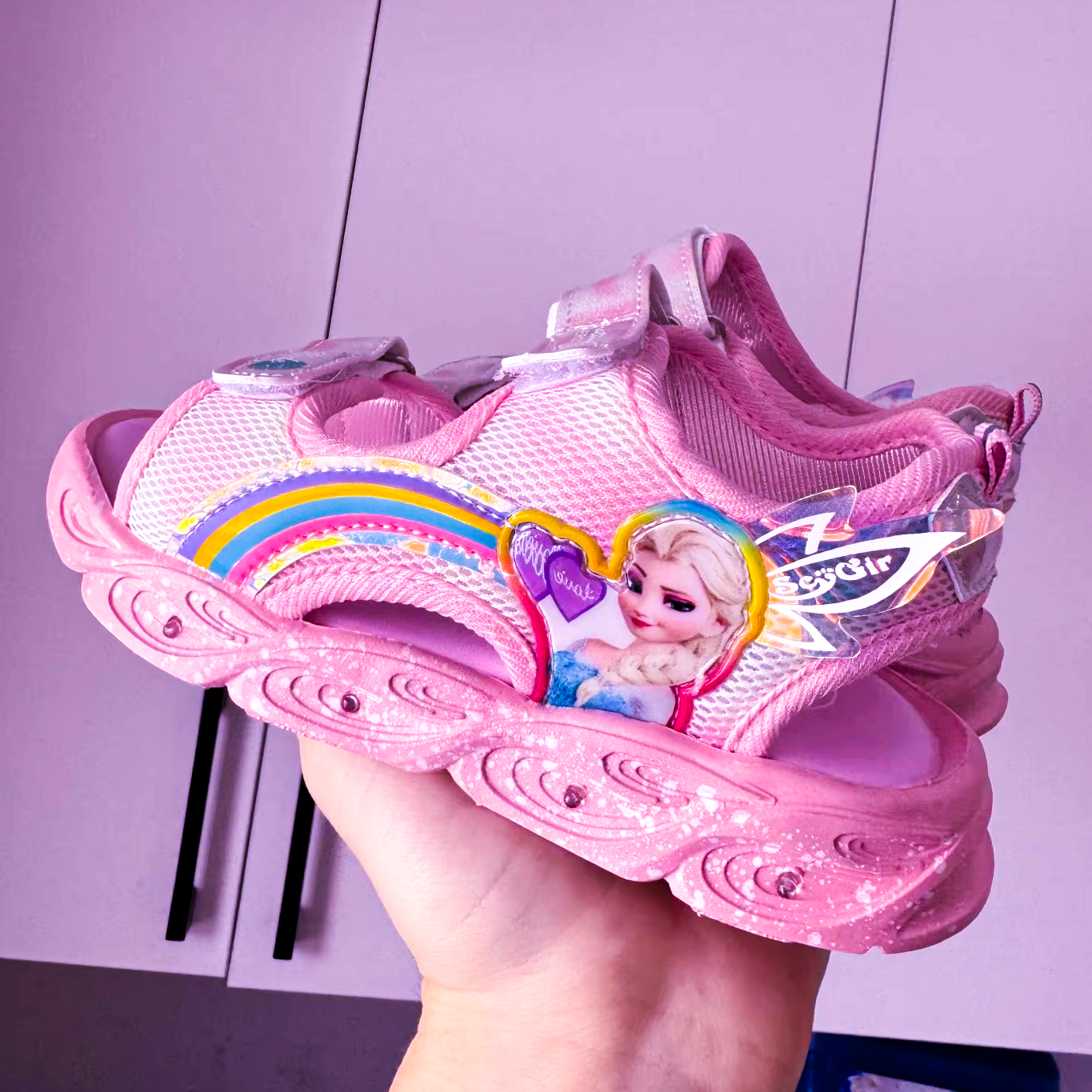 Glow‑Step “Elsa” Summer Sandals