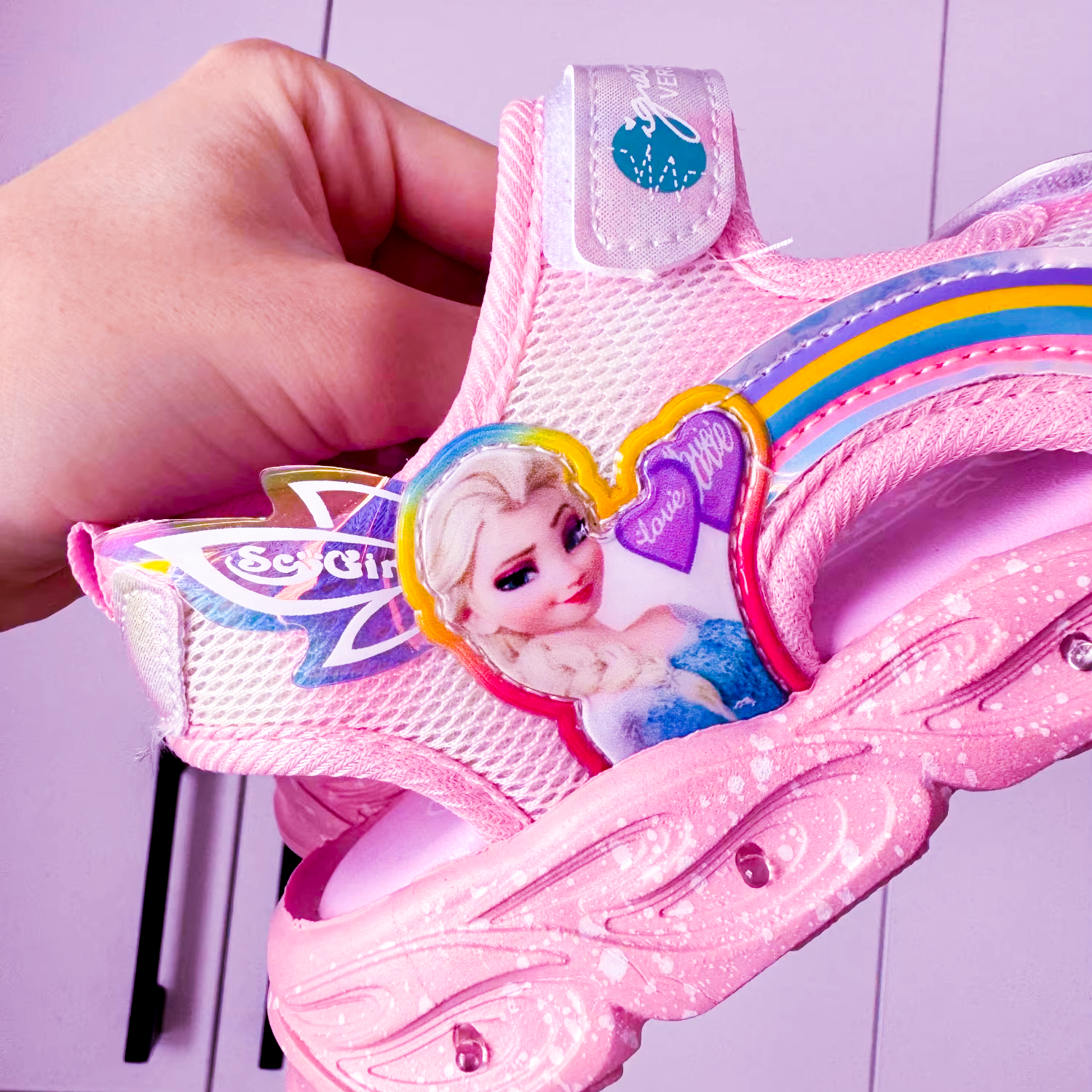 Glow‑Step “Elsa” Summer Sandals