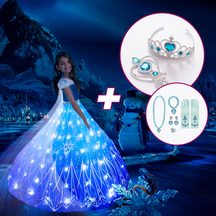 Elsa light up dress disney store discount