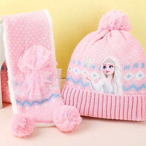 Elsa's Cozy Trio: Hat, Scarf, and Gloves